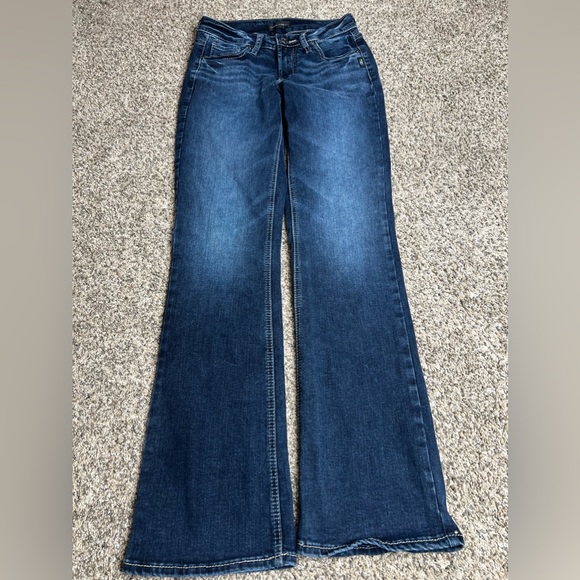 Silver jeans Suki slim bootcut dark wash 25/31 - Picture 1 of 11